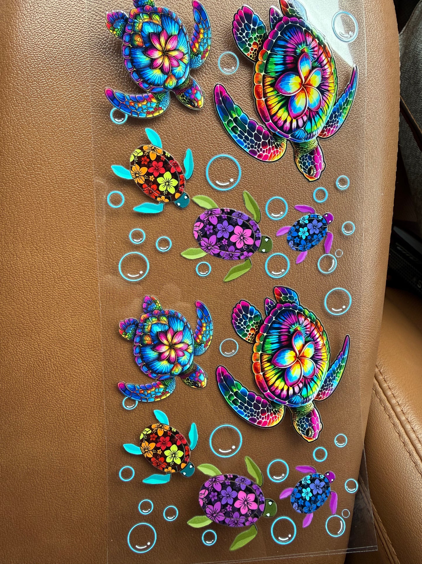 Colorful turtles