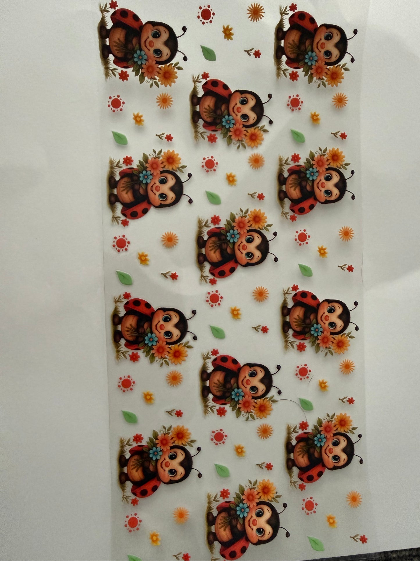 Lady bugs & flowers