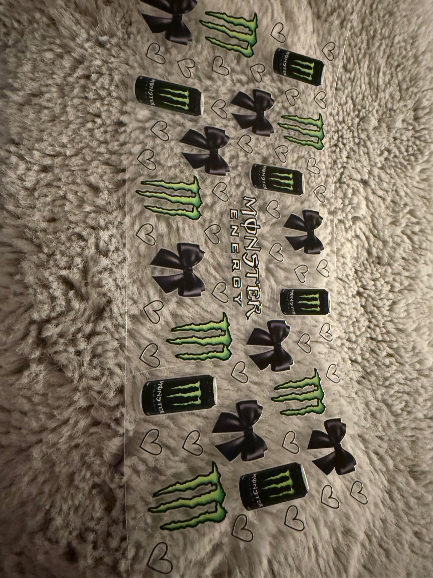Monster energy black bows