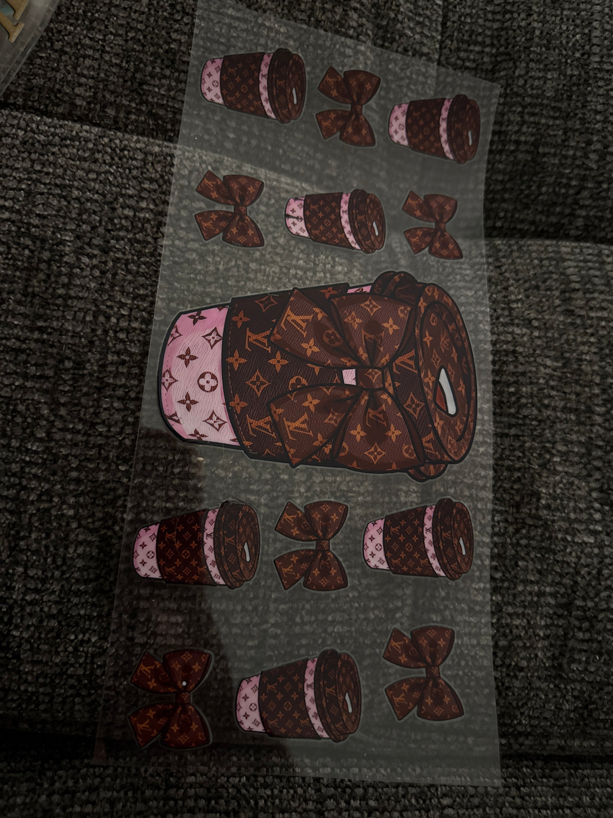 LV coffee (brown & pink)