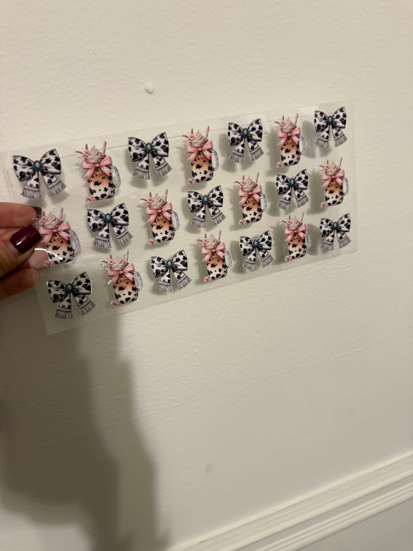 cow print print coffee & bows