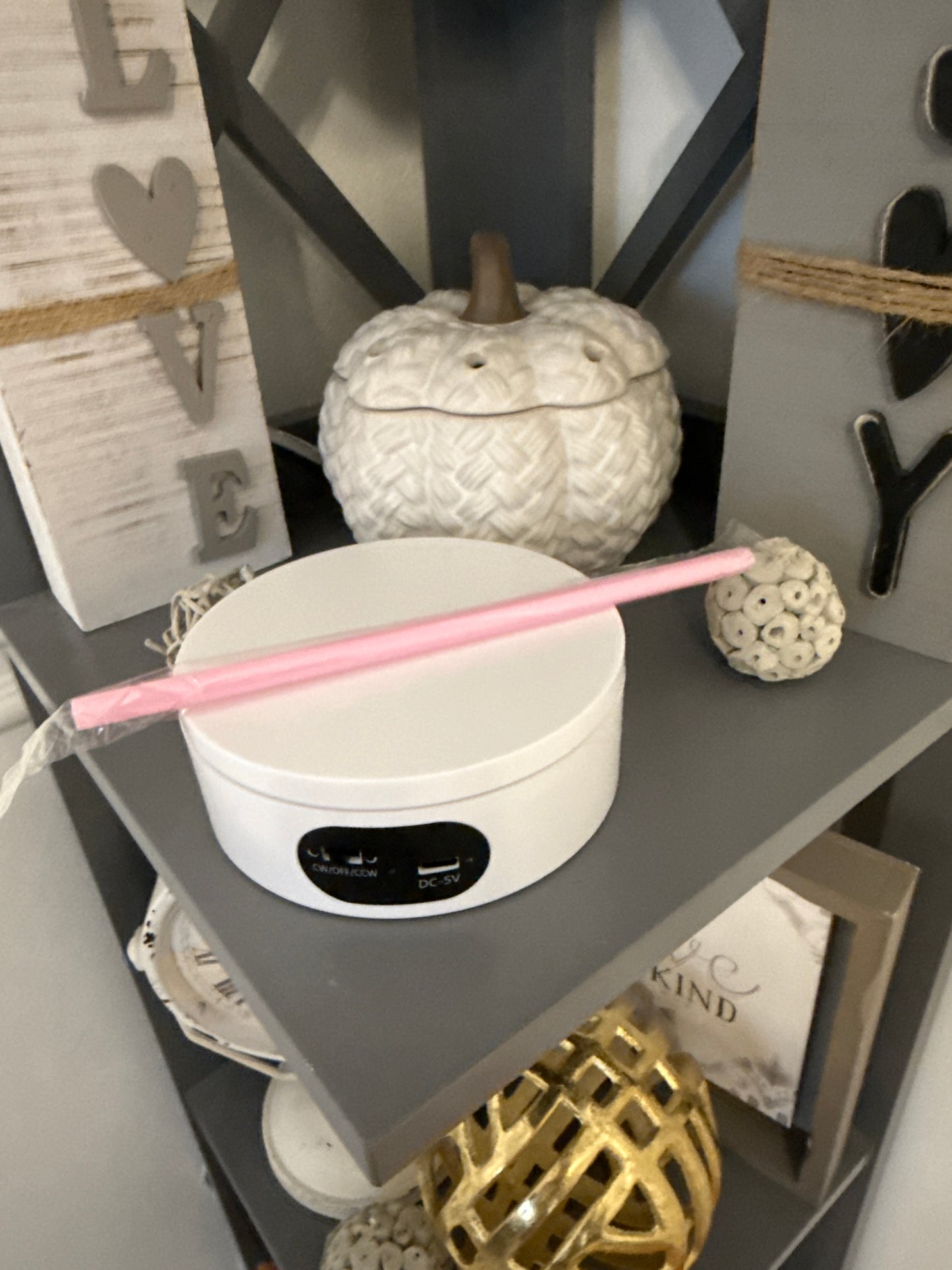 Light pink straw