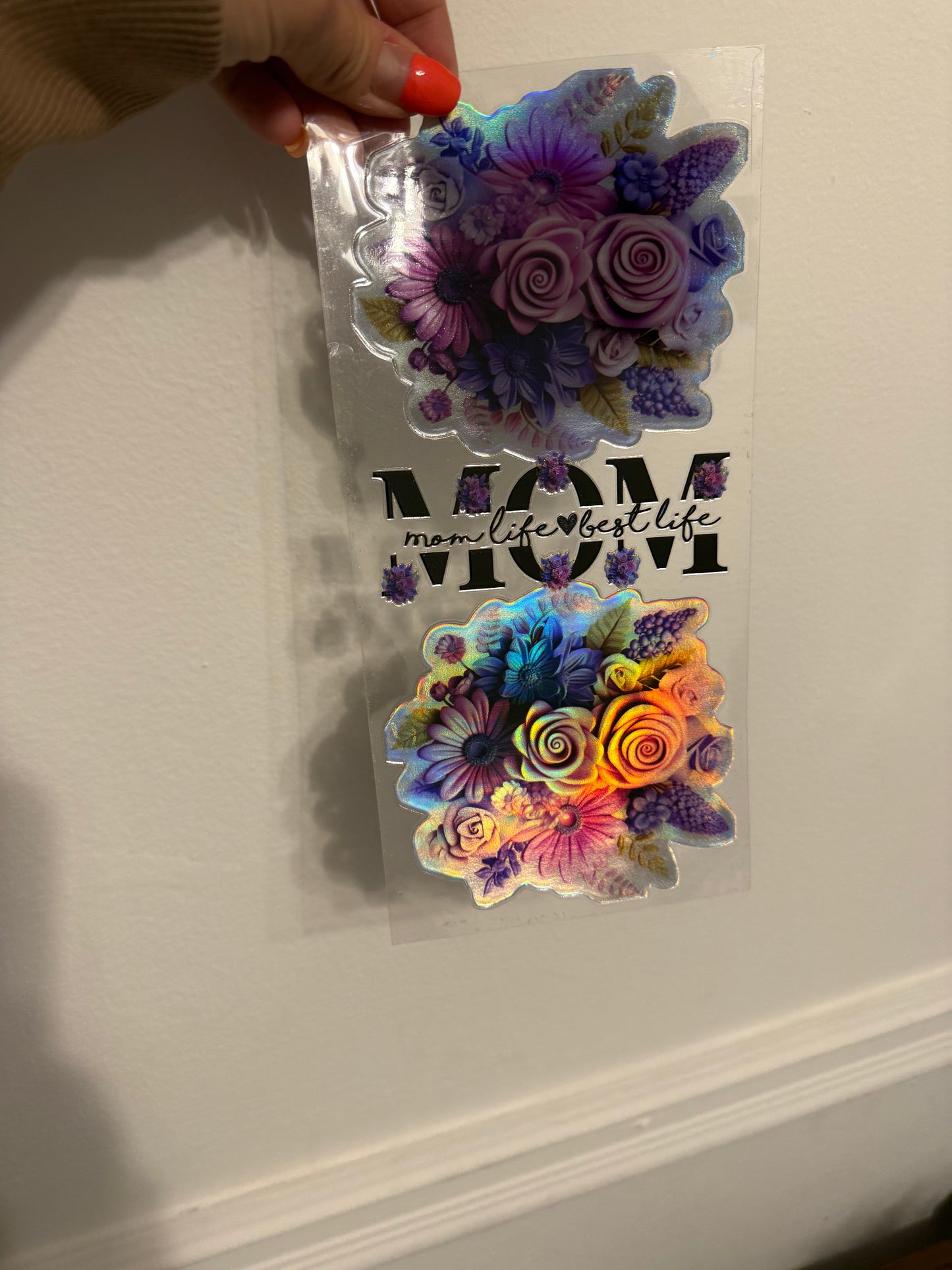 Holographic mom flowers