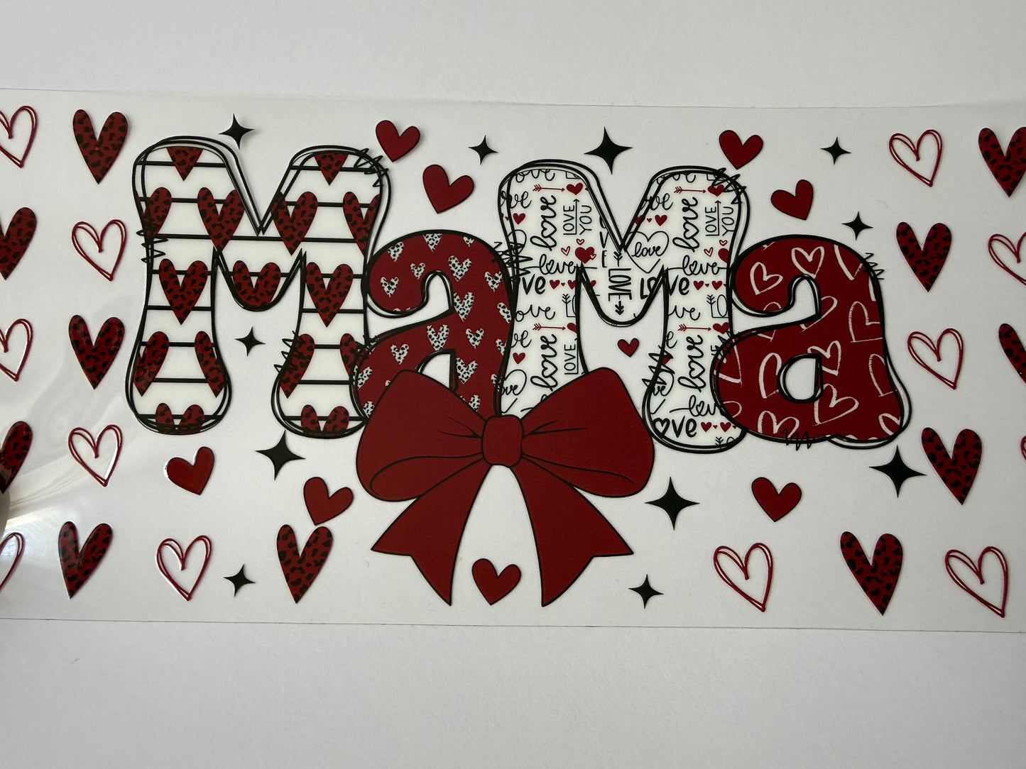 Mama with hearts