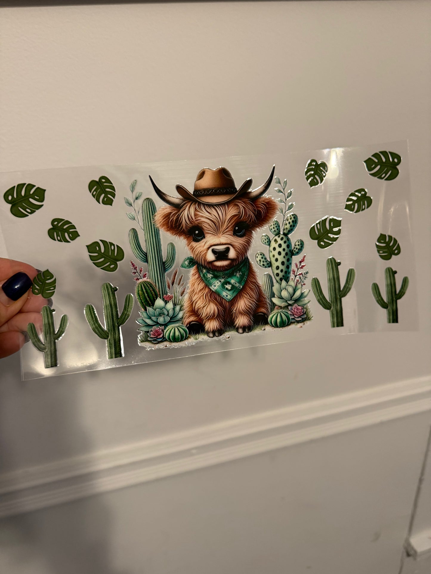 Cactus & highland cow