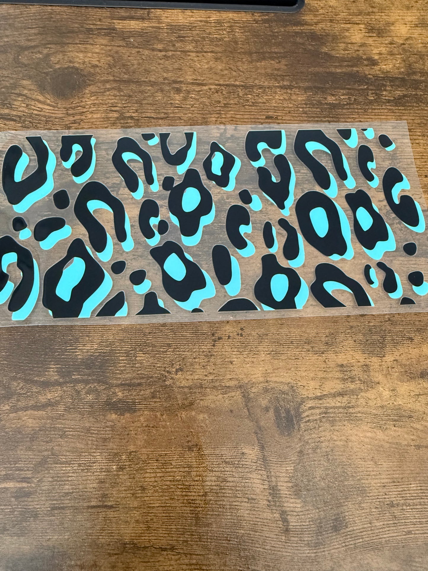 Blue Cheetah Print