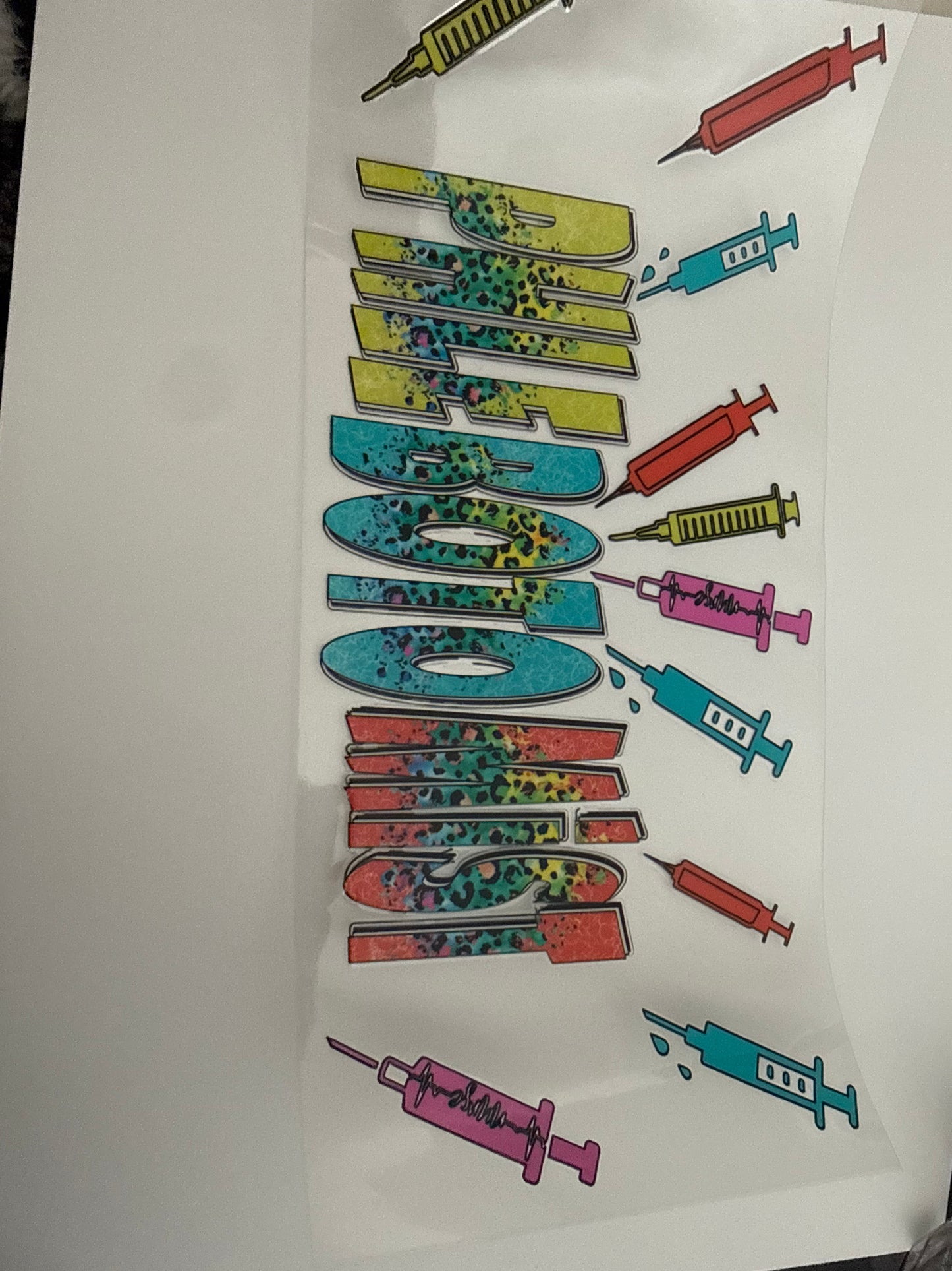 Phlebotomist with syringe
