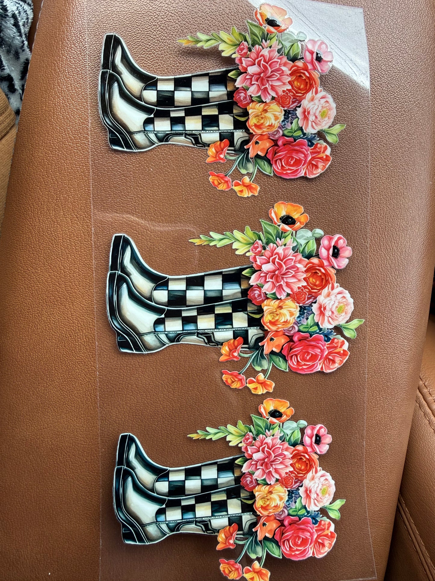 Rain boots & flowers