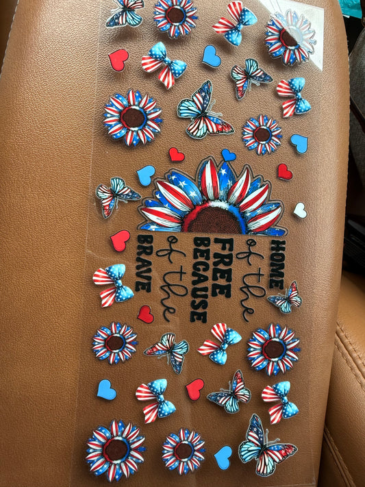 Home of the free because of the brave