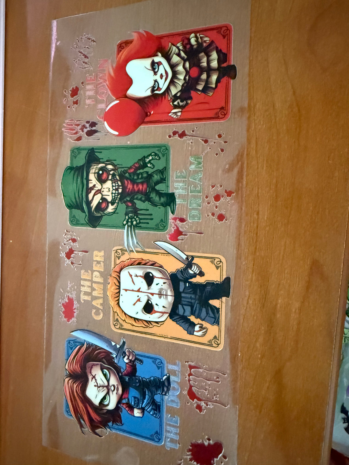 Cartoon Chucky, Michael Myers, IT