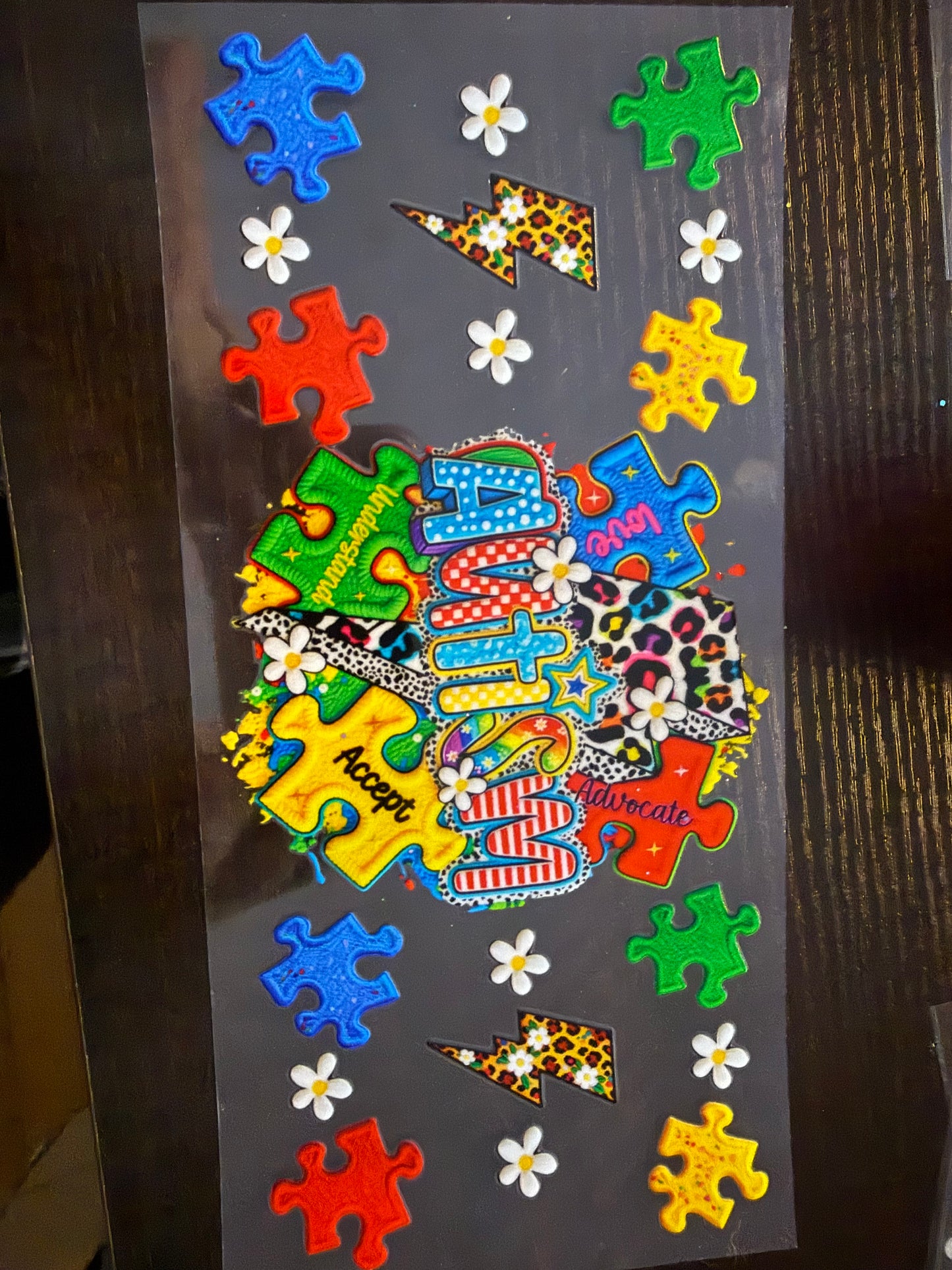 Autism with puzzle pieces