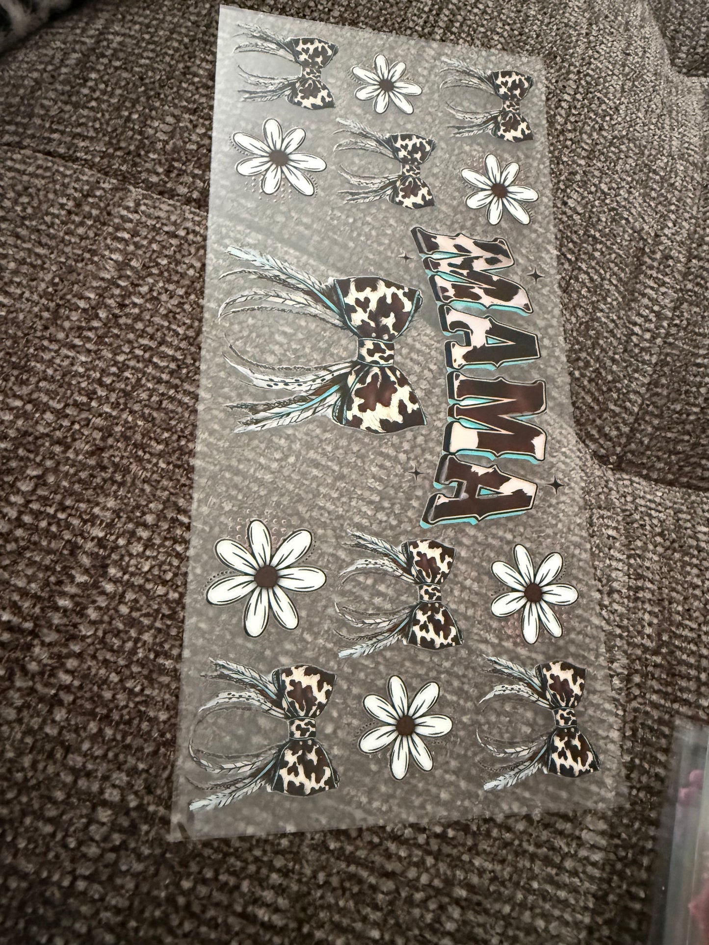 Cow Print MAMA w/ Bows