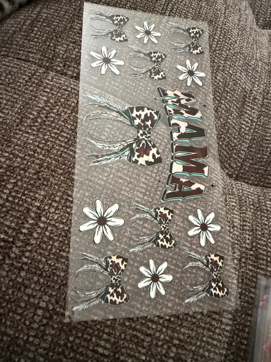Cow Print MAMA w/ Bows