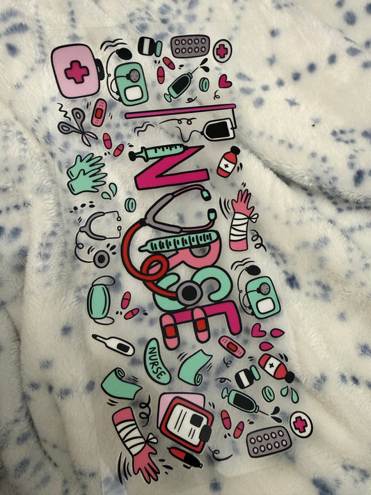 Pink & teal nurse