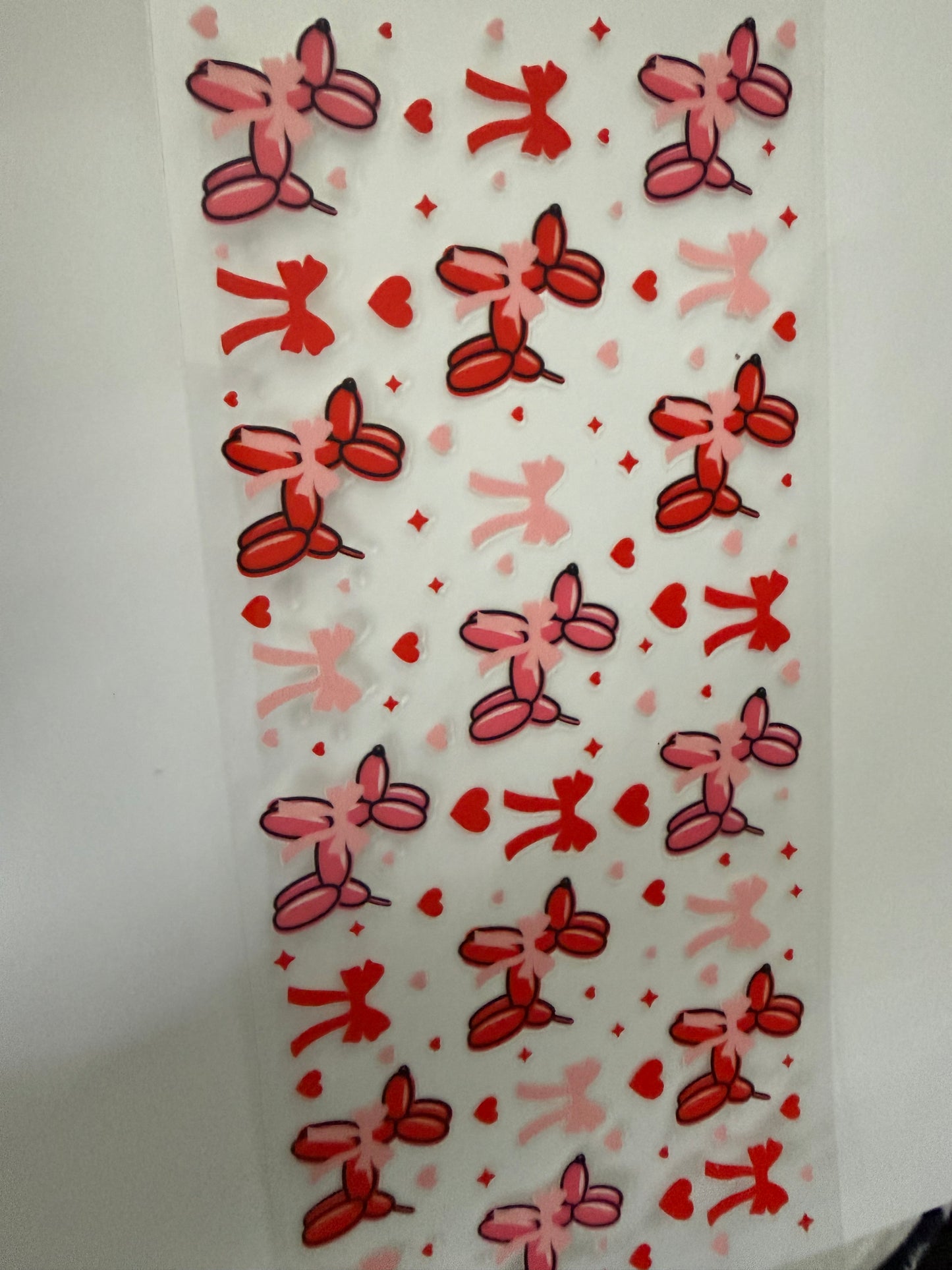 Pink and Red Balloon Dogs
