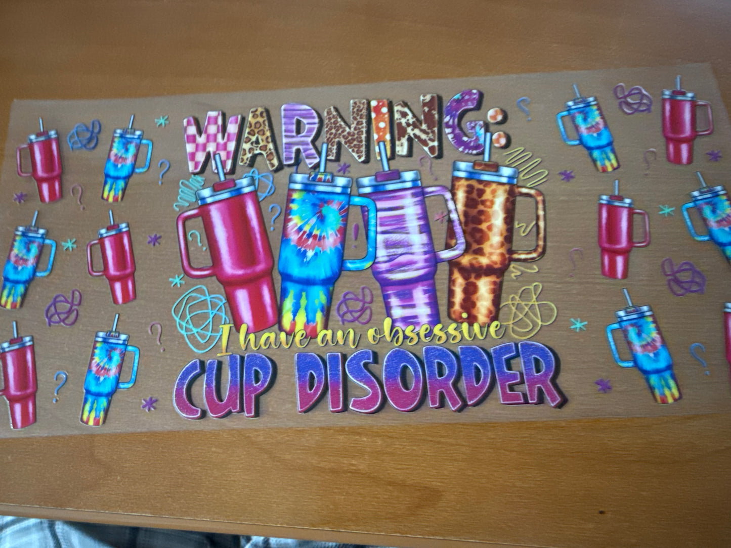 Warning: I Have an Obsessive Cup Disorder!
