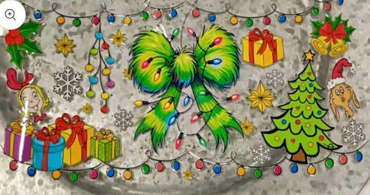 Grinch bow & tree