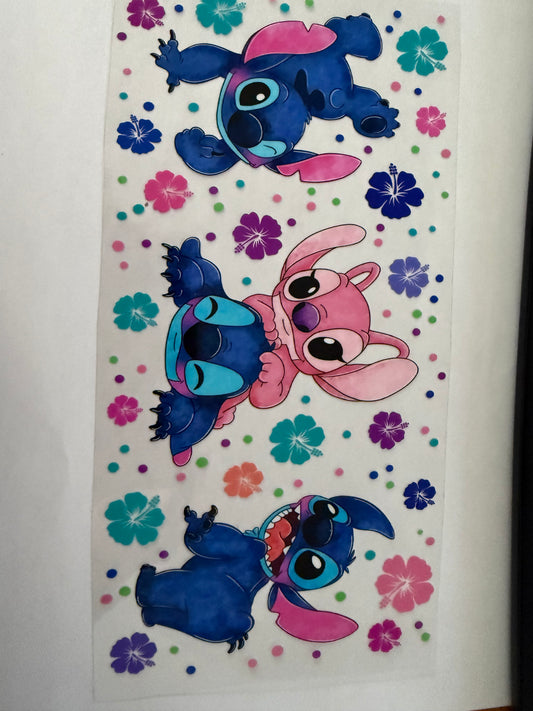 Pink & blue stitch