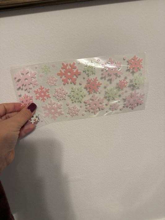 Pastel snow flakes