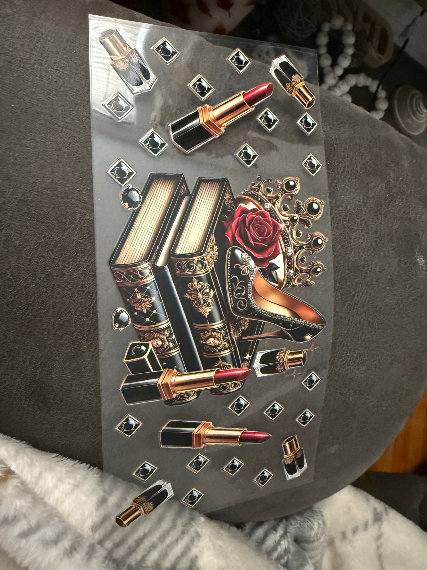 heals and lipstick