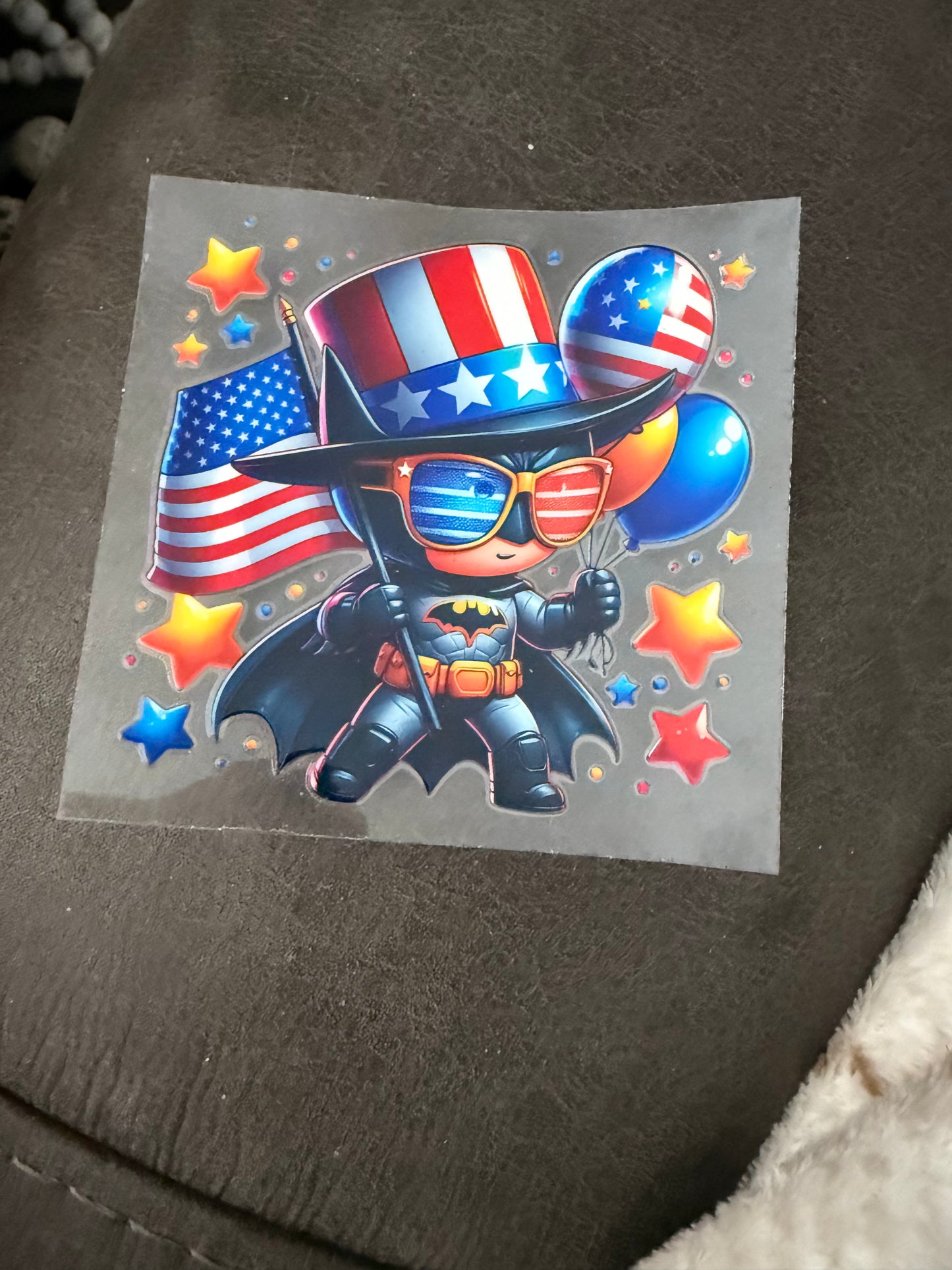 batman red white & blue