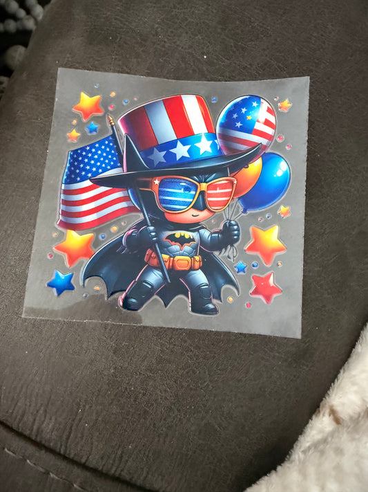 batman red white & blue