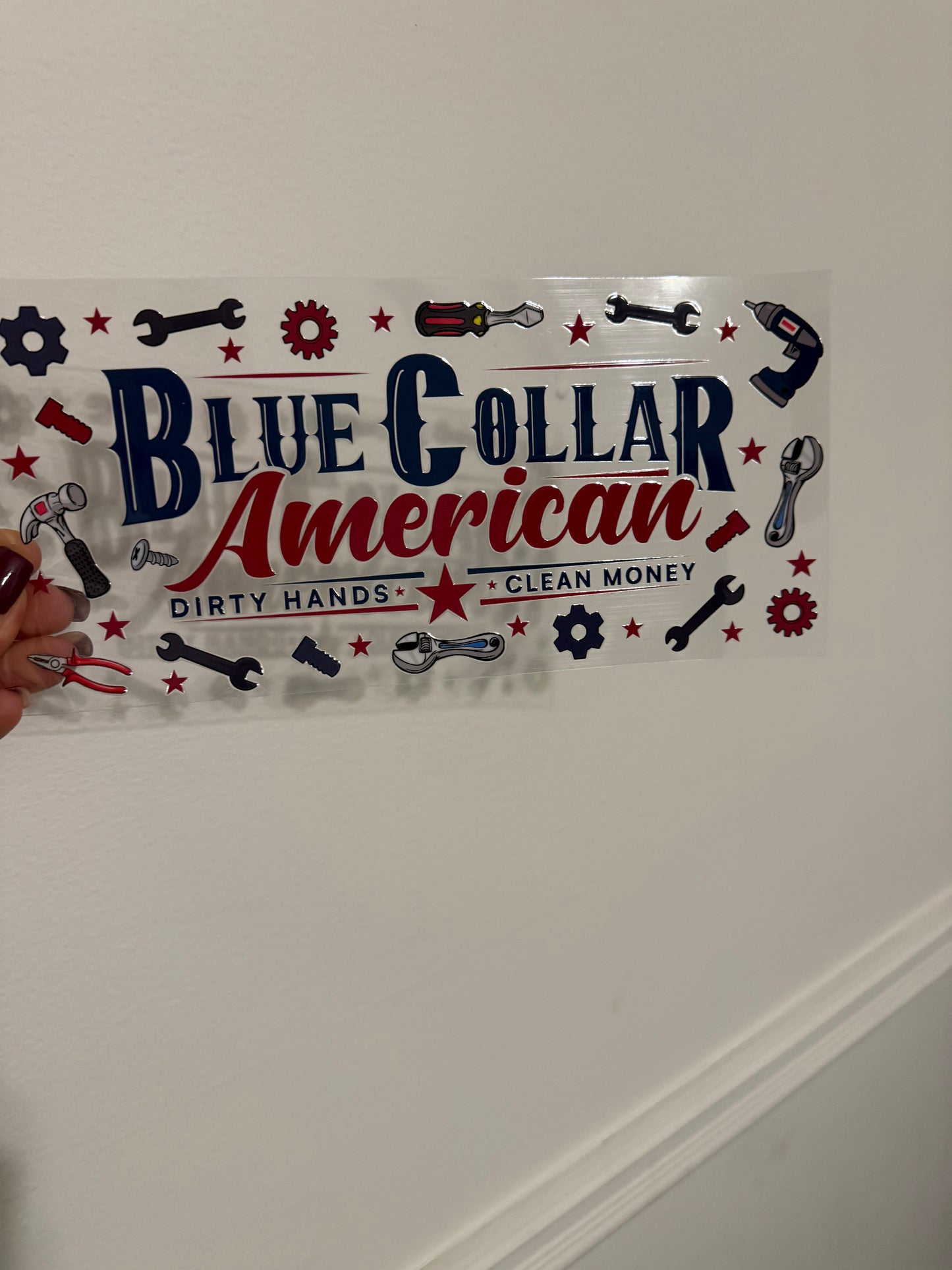 Blue collar American dirty hands clean money