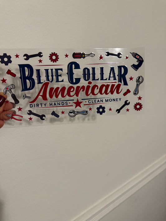 Blue collar American dirty hands clean money
