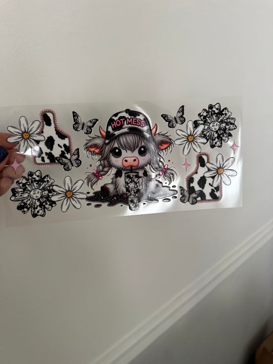 hot mess cow print