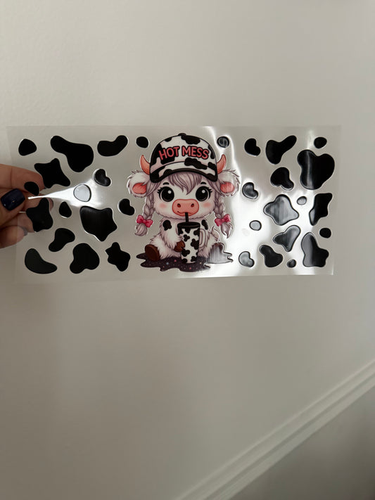 Hot mess with cow print