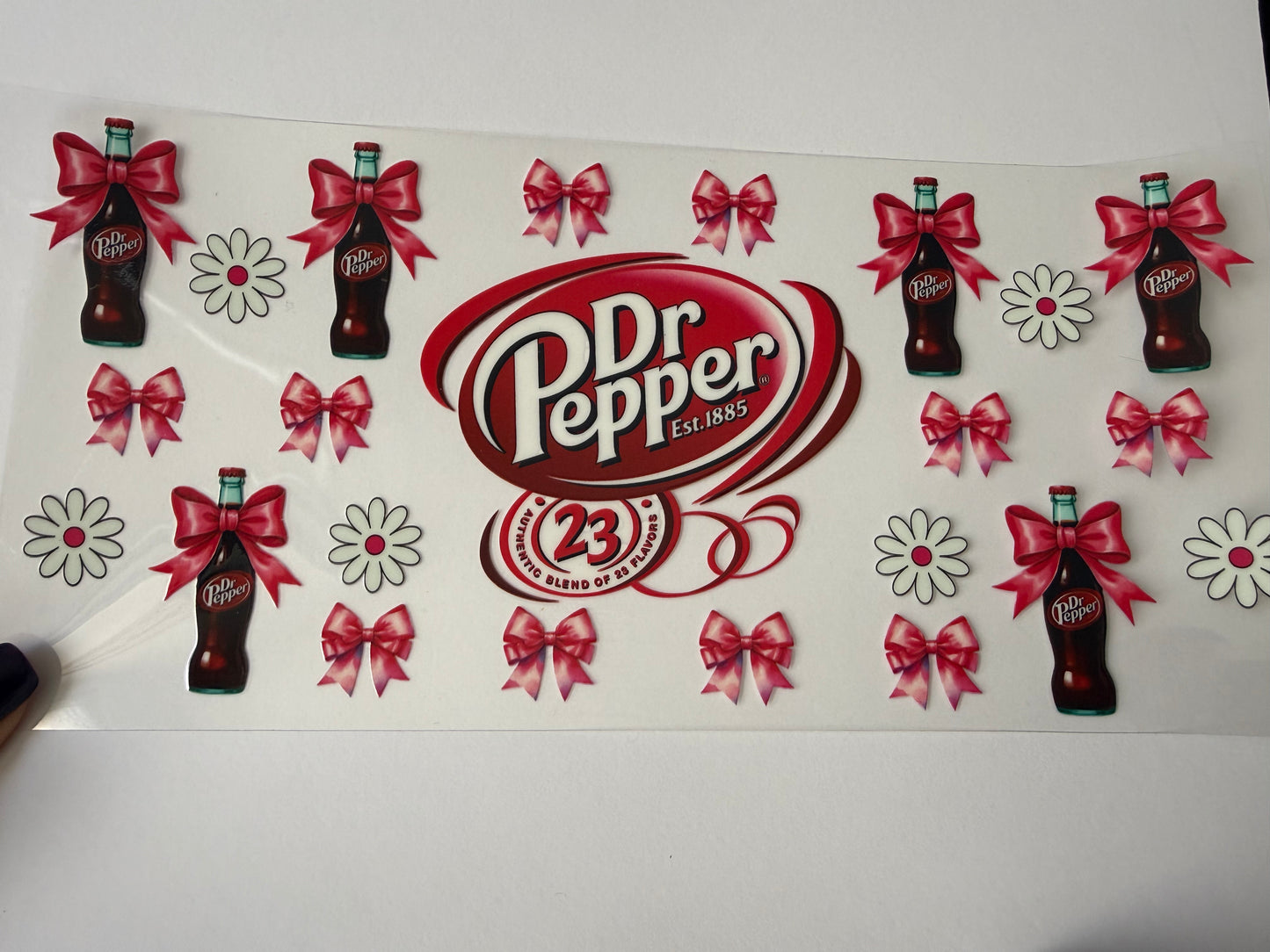 Dr pepper with bows & daises