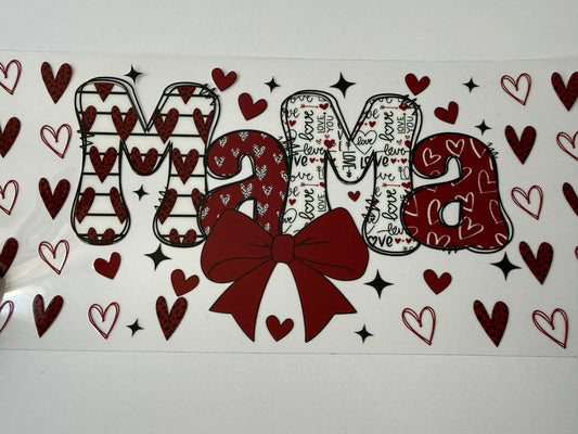 Mama with hearts