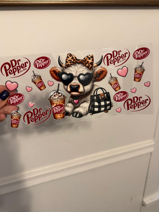 Dr Pepper highland cow