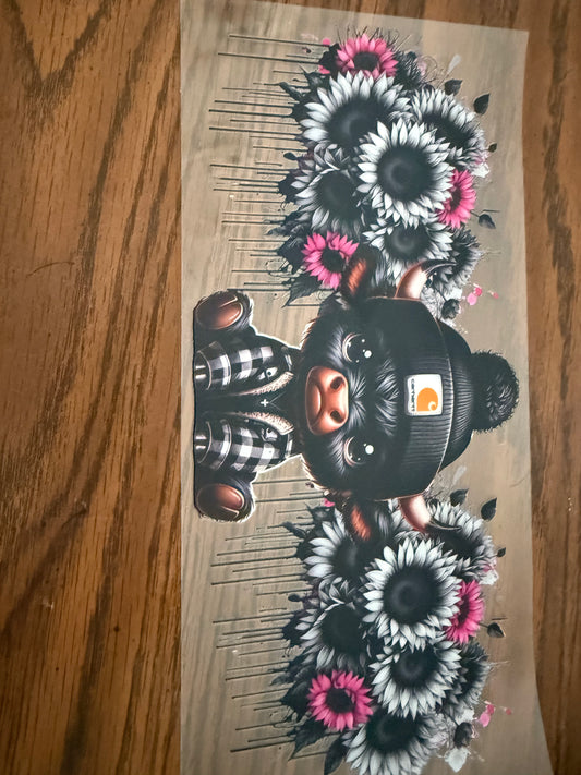 carhartt black and pink flowers