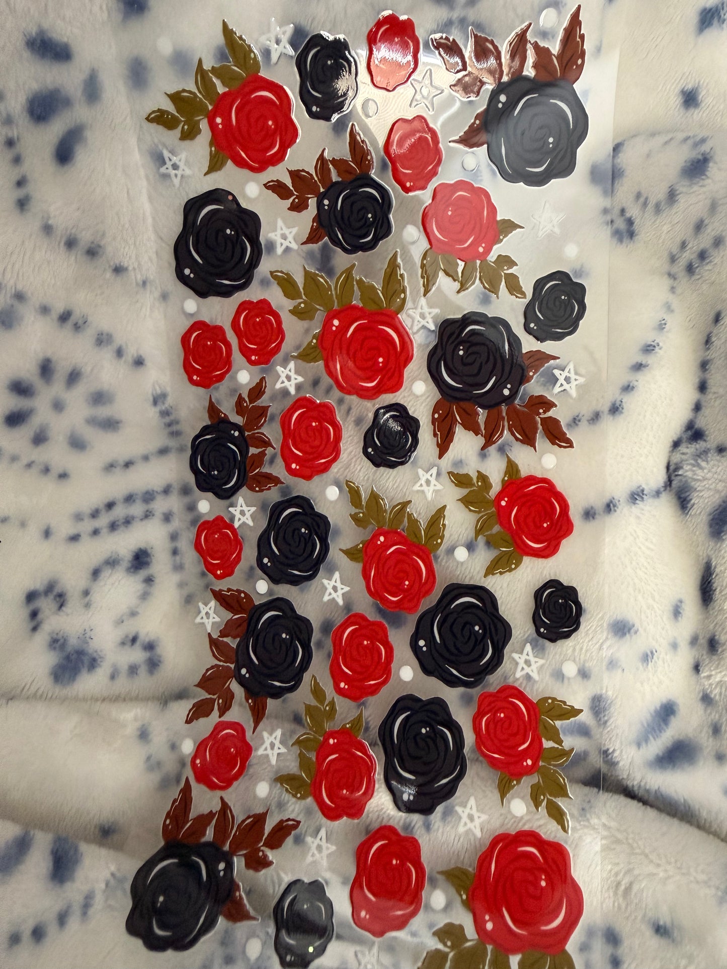 Black and Red Flowers