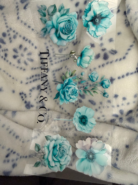 Tiffany and Co. blue flowers