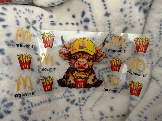 Mc d's Fries and Cow