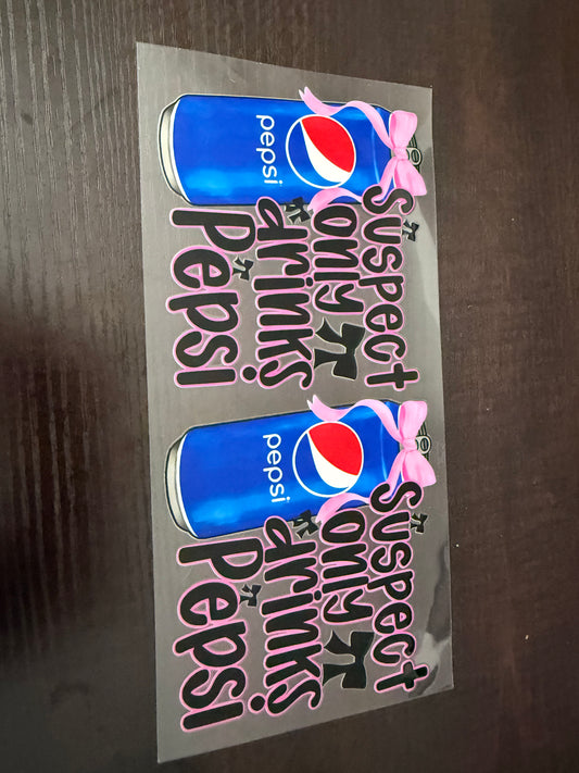 Suspect Only Drinks Pepsi