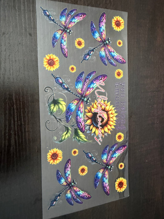 Dragonflies and Sunflowers