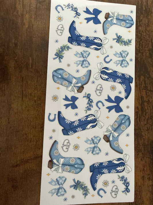 Boots N Bows (blue)