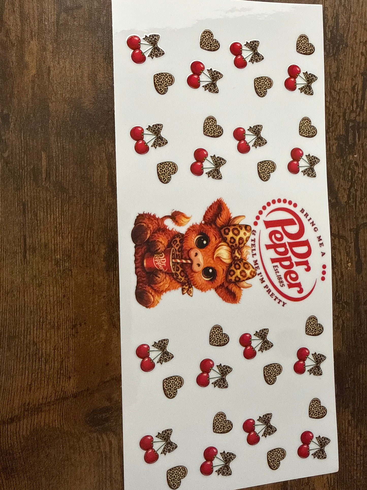 Highland Cow and Dr. Pepper