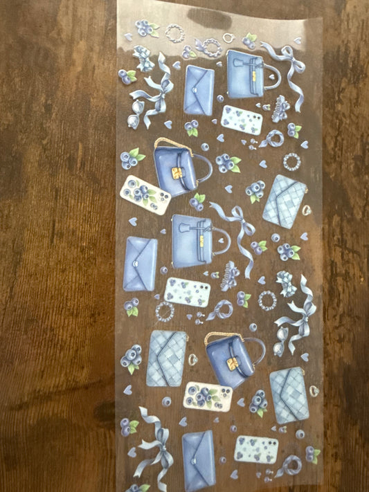 Baby Blue Bows, Phones and Handbags