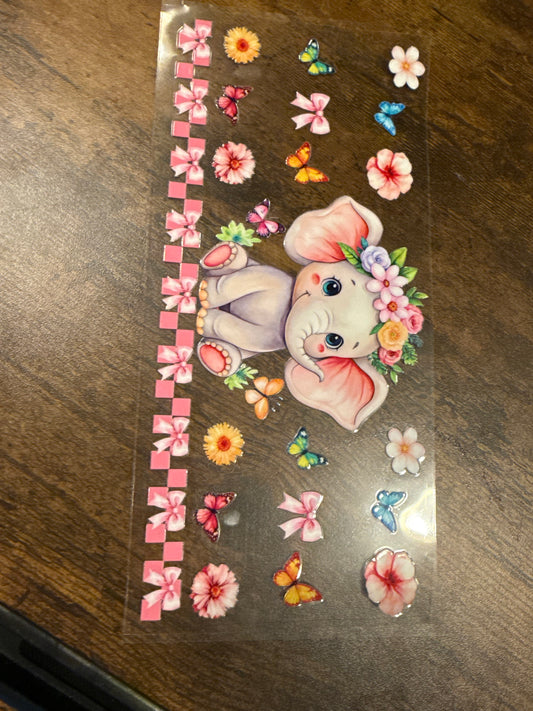 Baby Elephant with Flowers