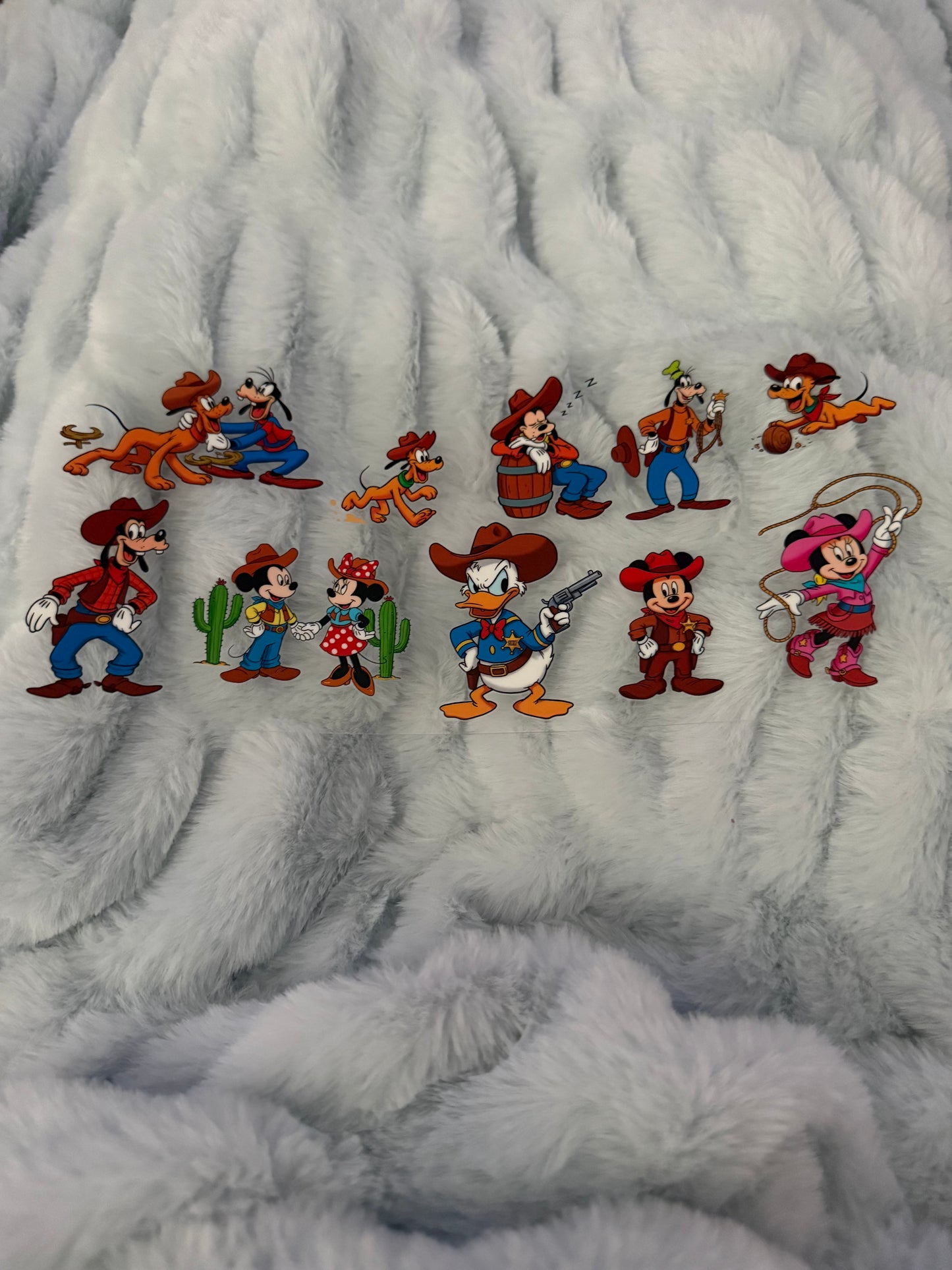 Goofy, Mickey, Minnie, & Pluto