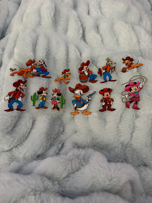 Goofy, Mickey, Minnie, & Pluto