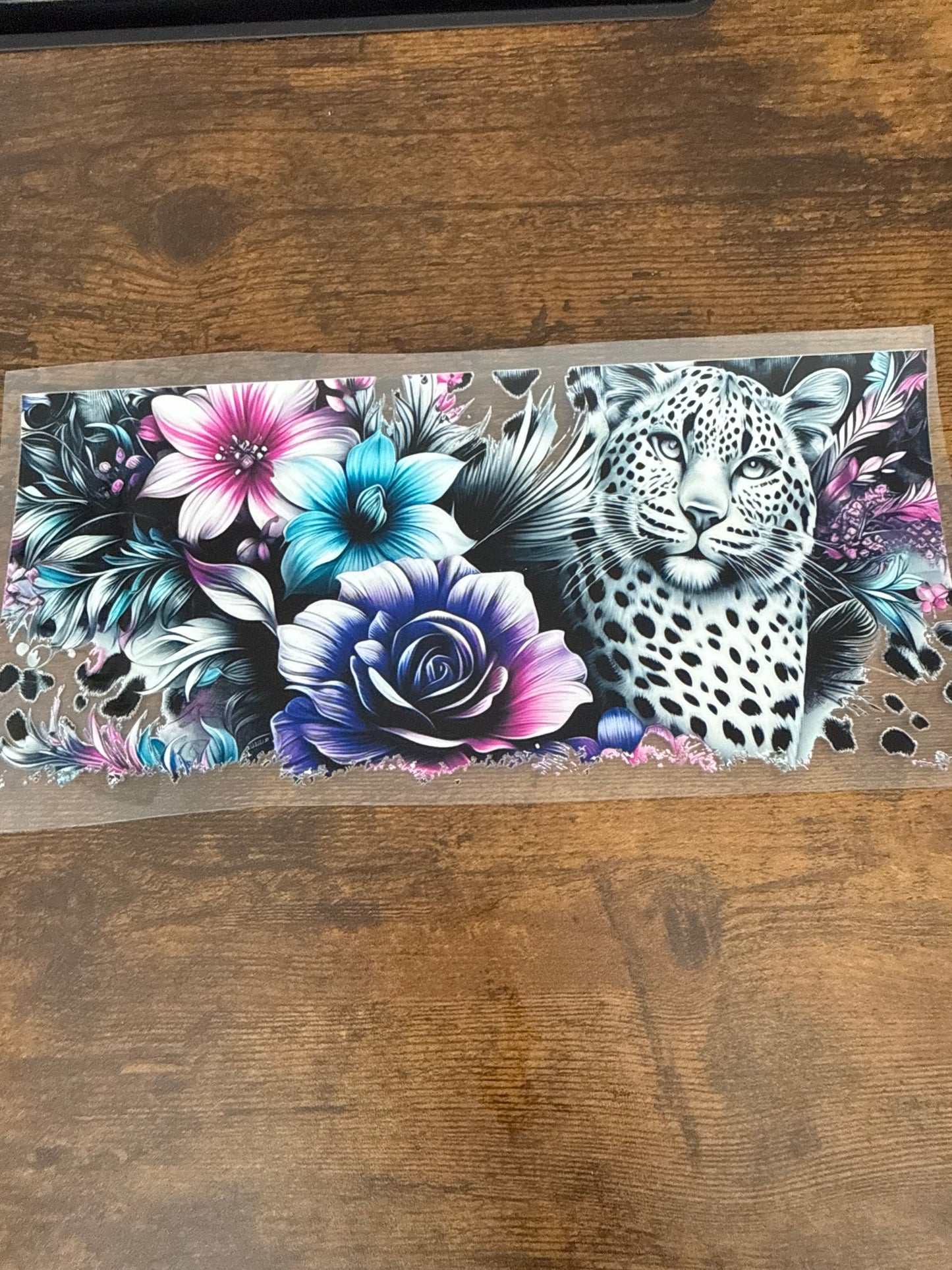 Leopard w/ Flowers