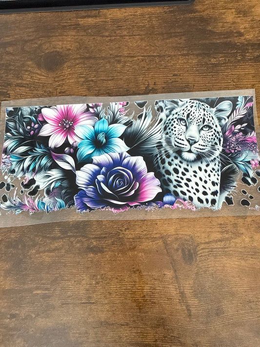 Leopard w/ Flowers