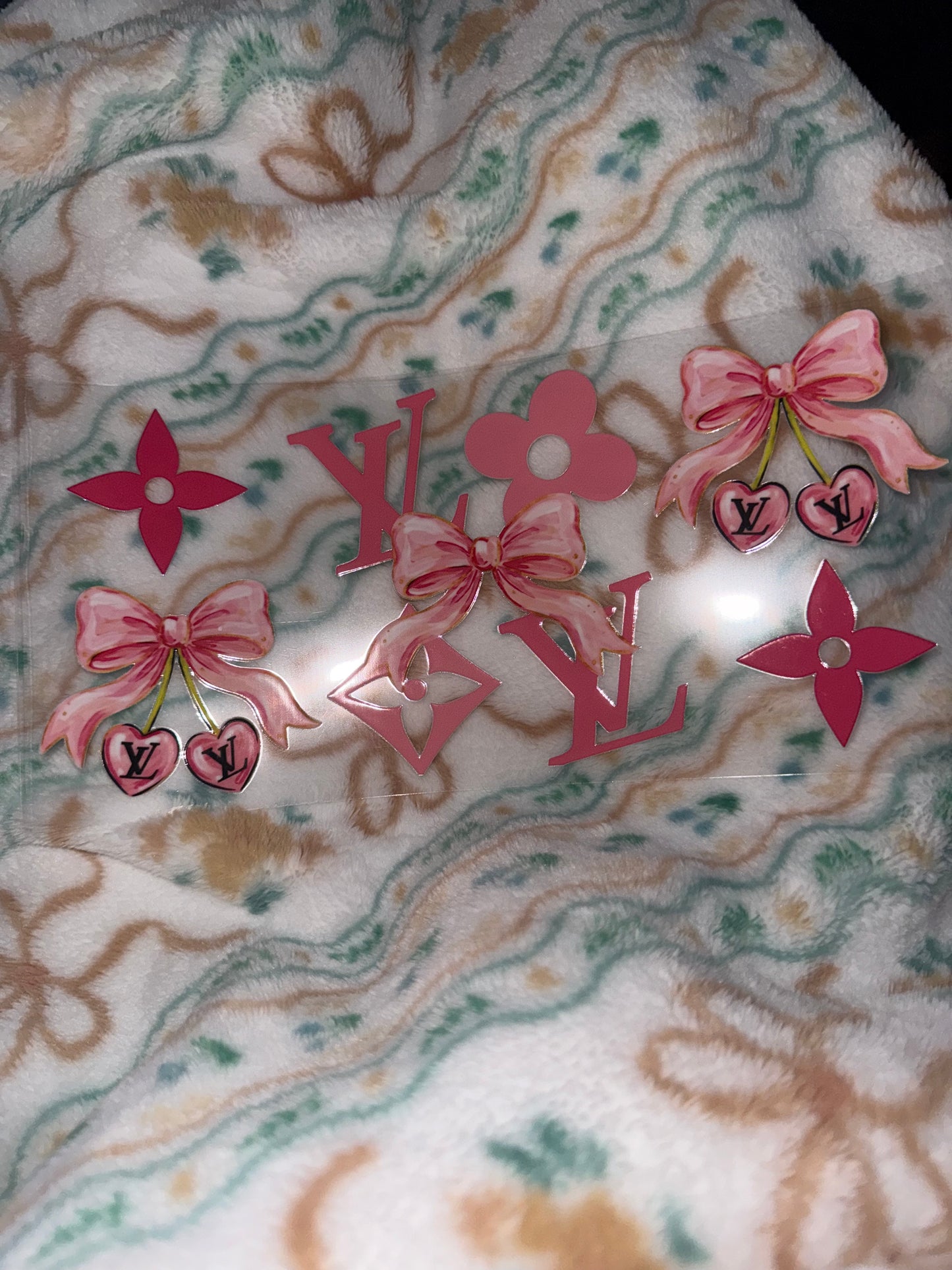 LV with Pink Bows and Cherries