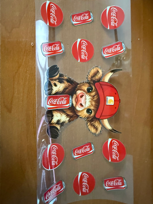 Highland Cow and Coca Cola