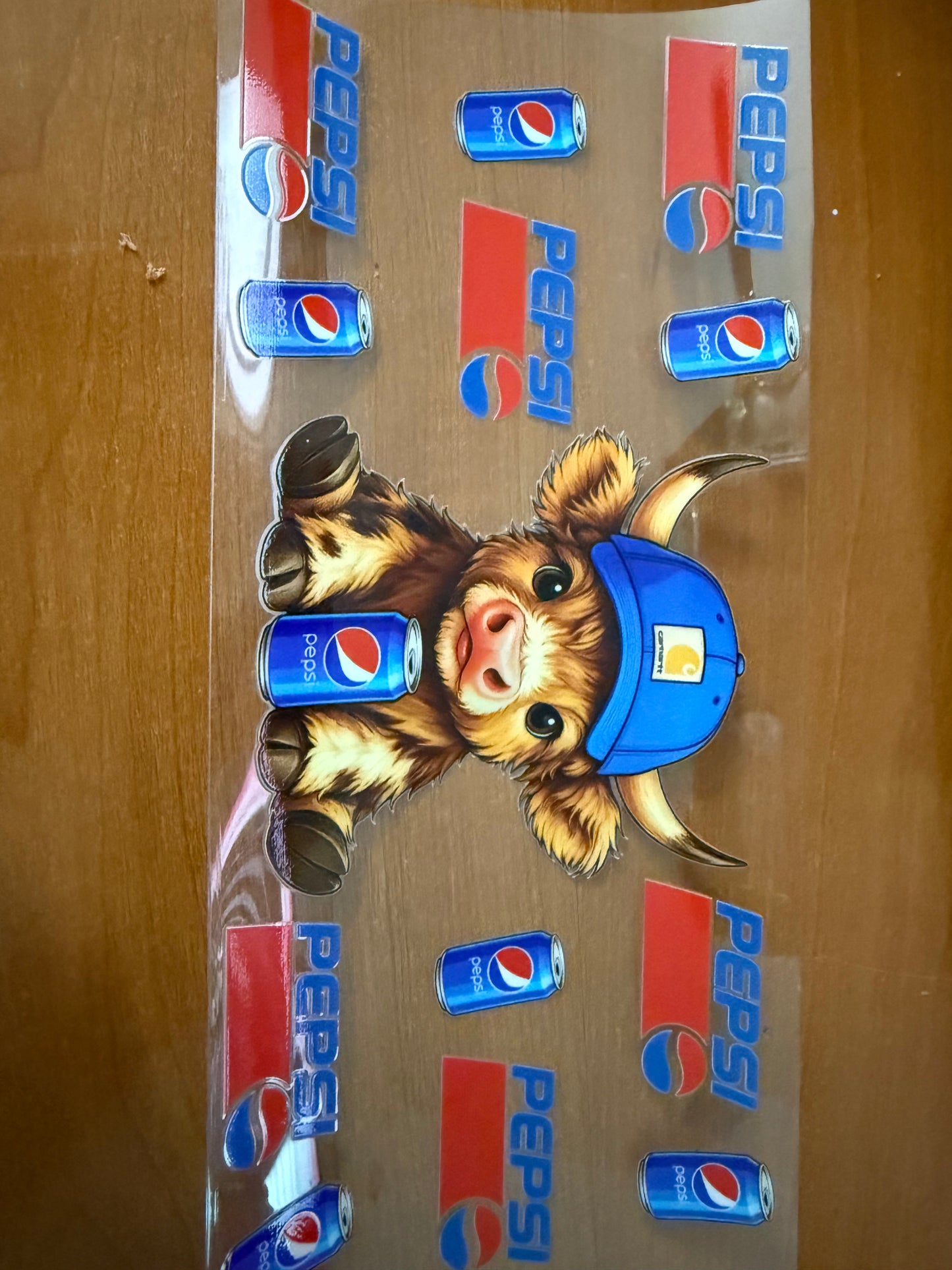 Highland Cow and Pepsi
